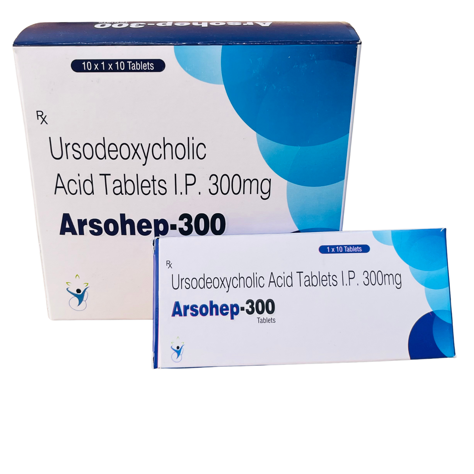 Arsohep-300 Tablets contain Ursodeoxycholic Acid IP 300 mg and are prescribed for cholestatic liver diseases, gallstones, and bile flow disorders. Rx medicine.