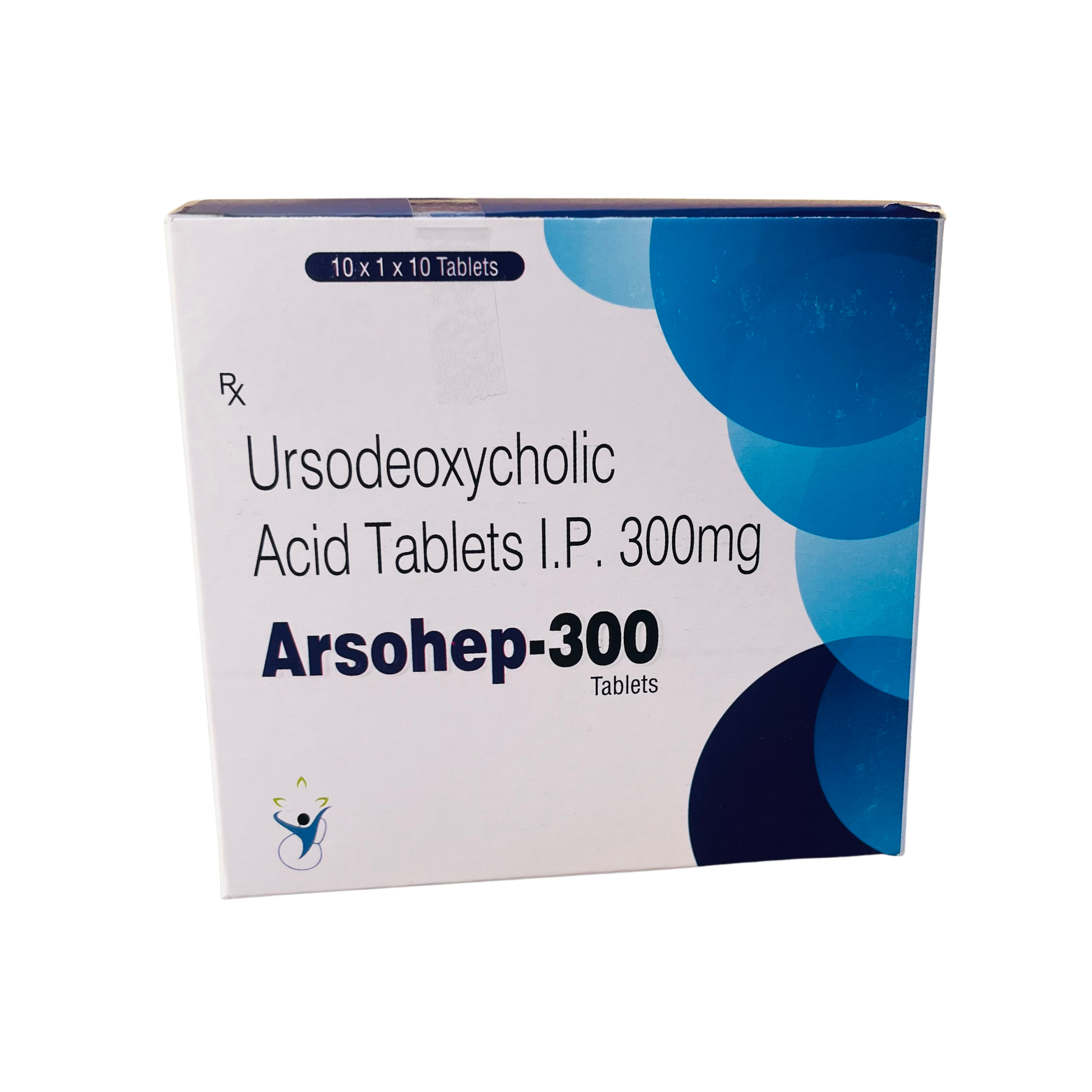 Arsohep-300 Tablets contain Ursodeoxycholic Acid IP 300 mg and are prescribed for cholestatic liver diseases, gallstones, and bile flow disorders. Rx medicine.